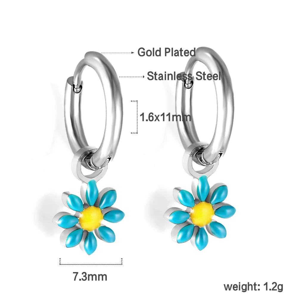 Boucles d'oreilles-Créoles Marguerite