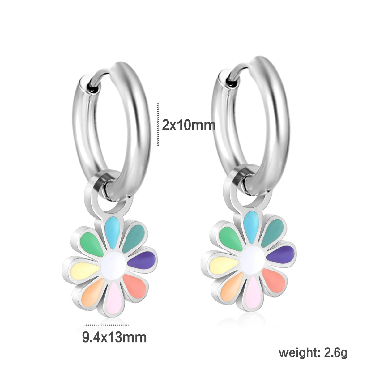 Boucles d'oreilles-Créoles Marguerite