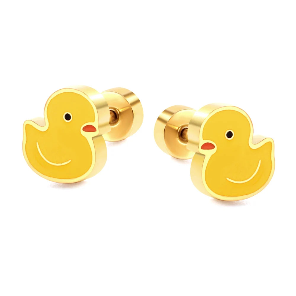 Boucles d'Oreilles- Puces Canard