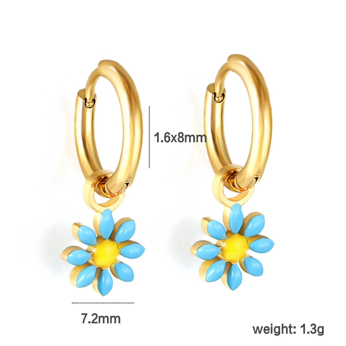 Boucles d'oreilles-Créoles Marguerite