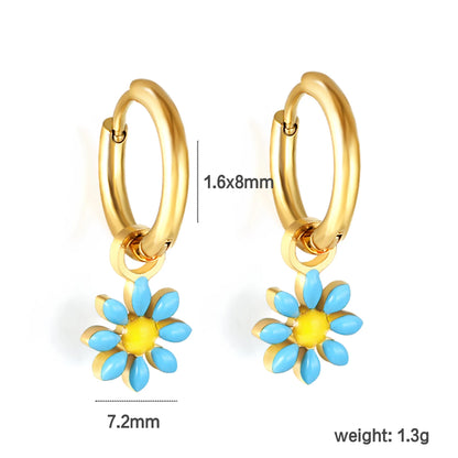 Boucles d'oreilles-Créoles Marguerite