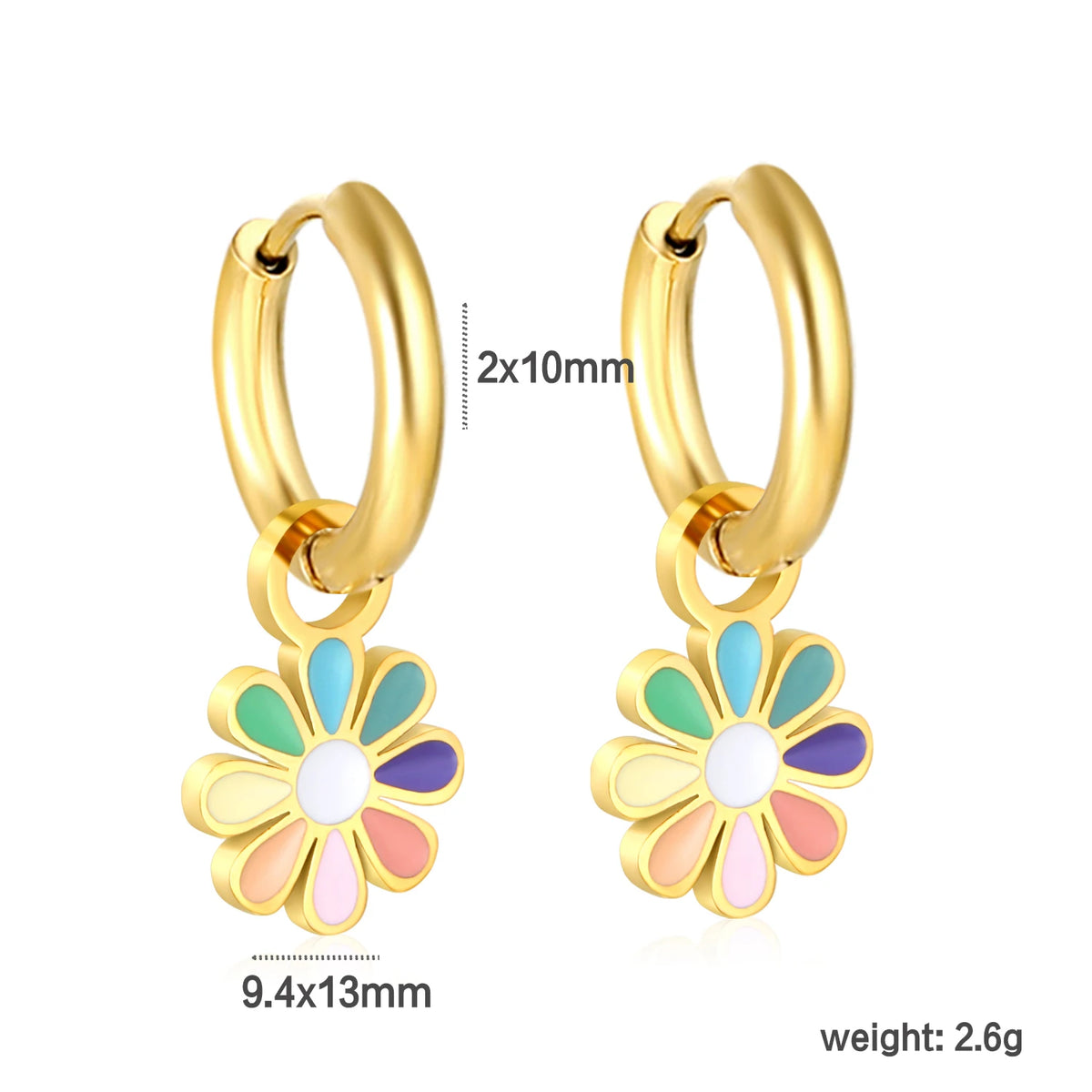 Boucles d'oreilles-Créoles Marguerite