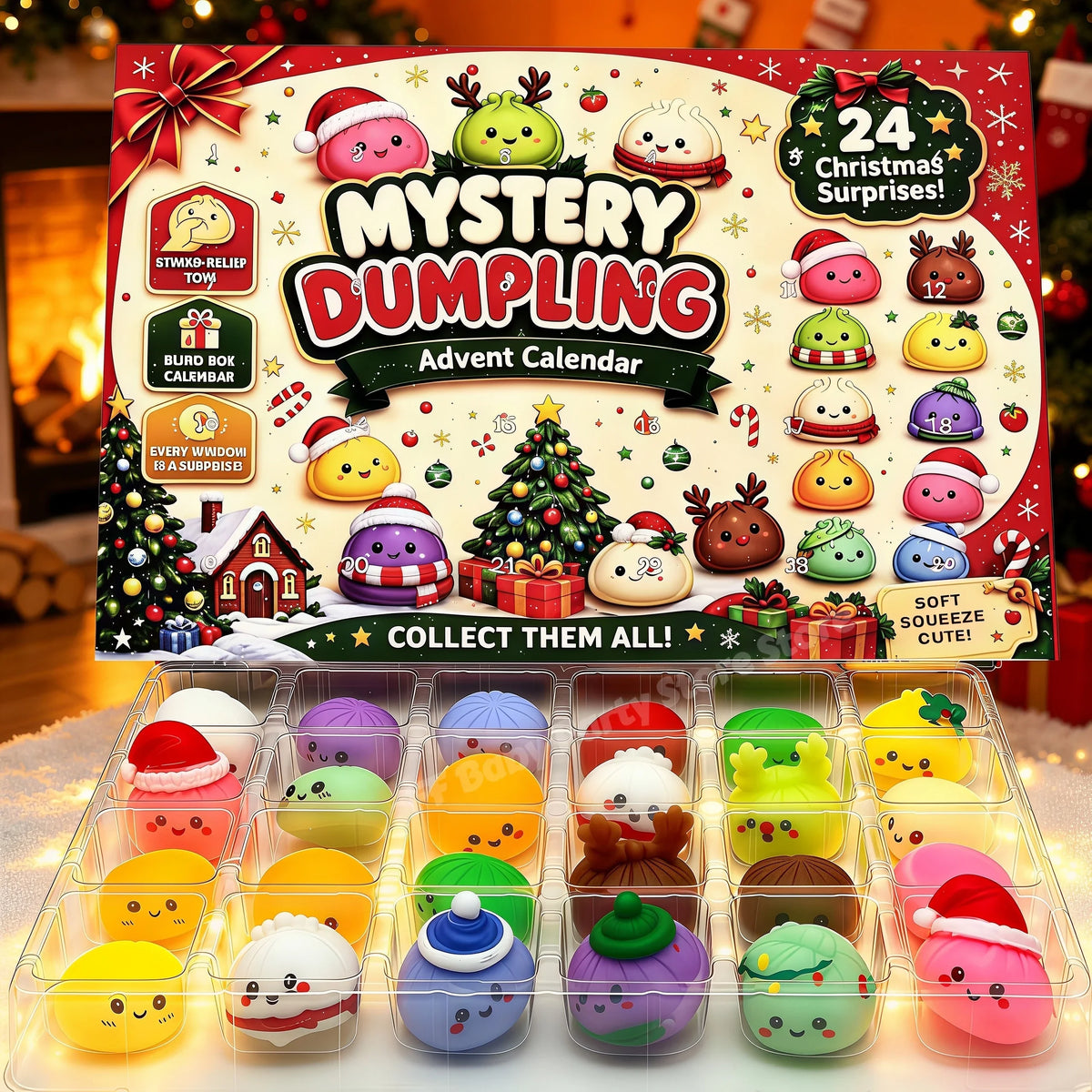 🎄 Calendrier de l’Avent Squishy – 24 Surprises de Noël