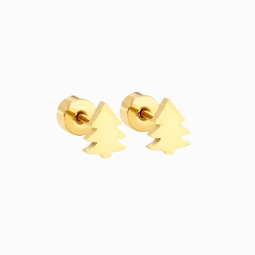 Boucles d'Oreilles-Puces Sapin