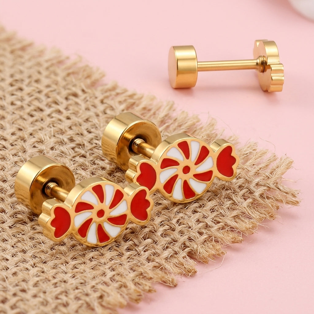 Boucles d'Oreilles- Puces Bonbon