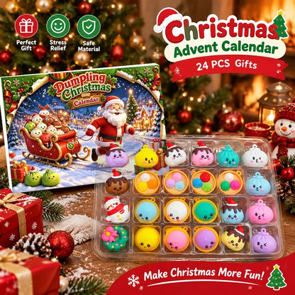 Calendrier de l'avent- Squishy Dumpling à suspendre