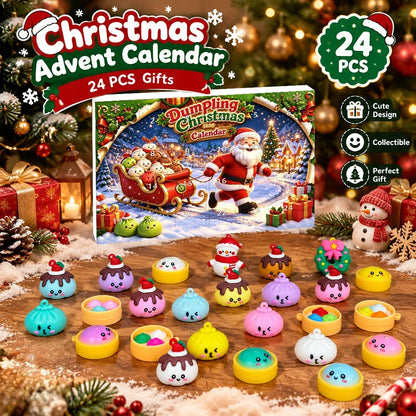 Calendrier de l'avent- Squishy Dumpling à suspendre