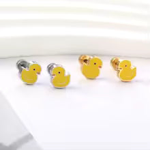 Boucles d'Oreilles- Puces Canard