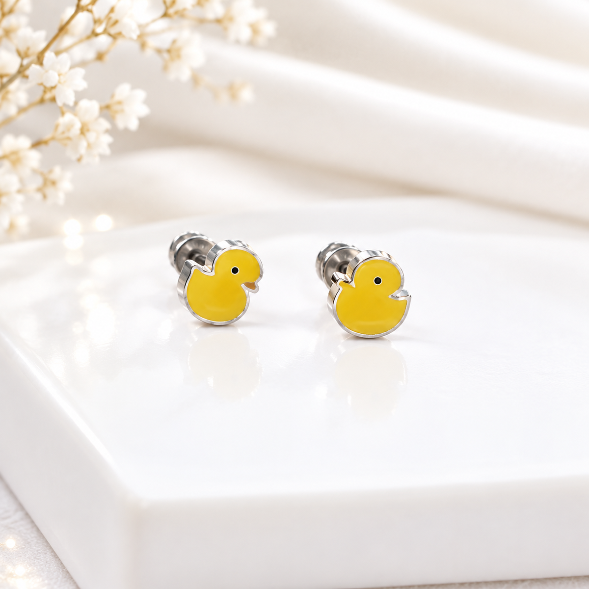Boucles d'Oreilles- Puces Canard