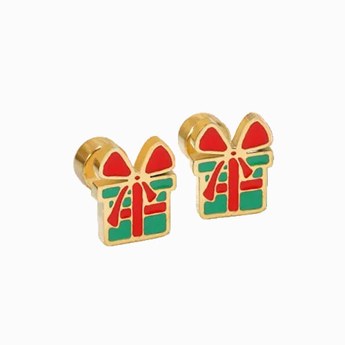 Boucles d'Oreilles-Puces Cadeau