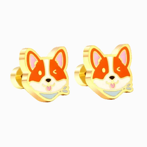 Boucles d'Oreilles-Puces Chien