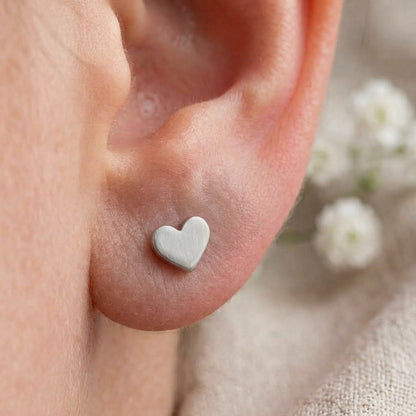 Boucles d'Oreilles-Puces Coeur
