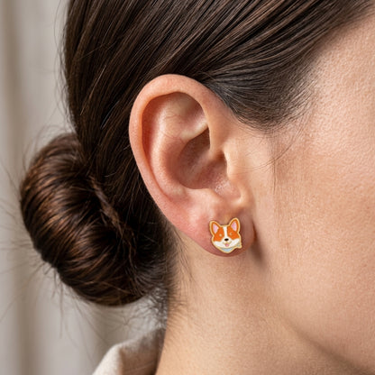 Boucles d'Oreilles-Puces Chien