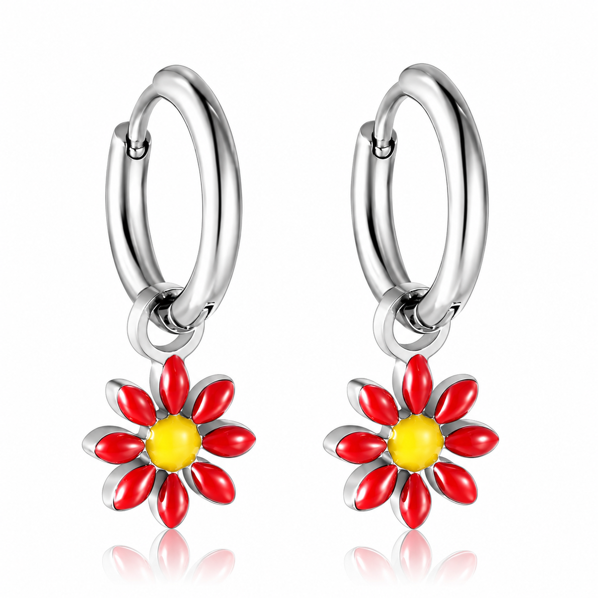 Boucles d'oreilles-Créoles Marguerite