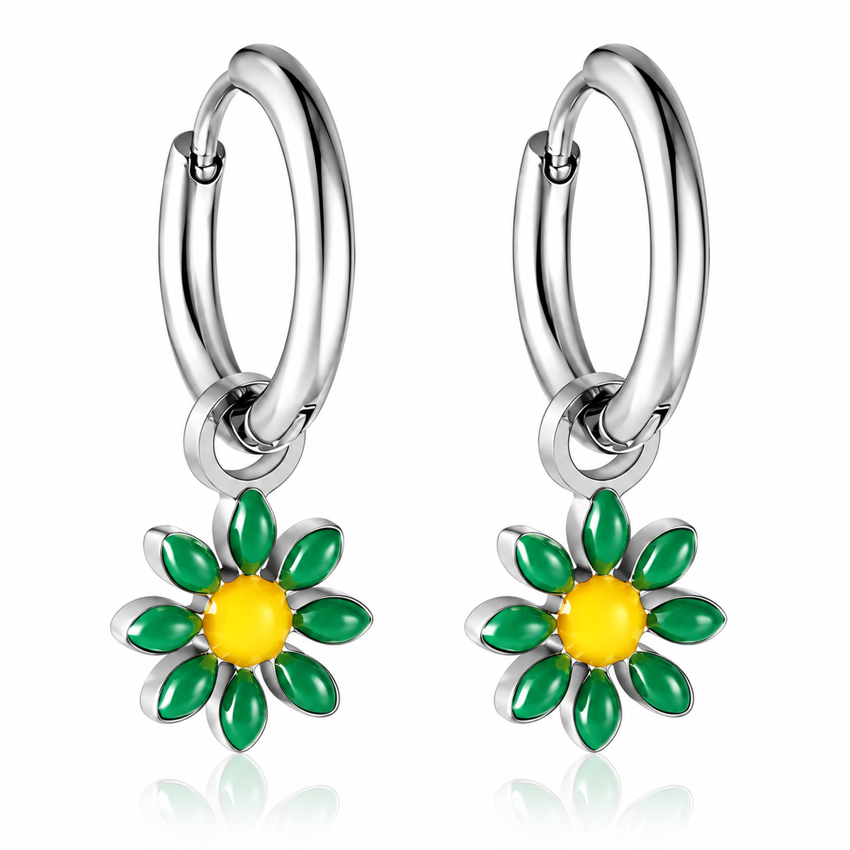 Boucles d'oreilles-Créoles Marguerite