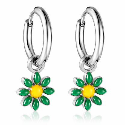 Boucles d'oreilles-Créoles Marguerite