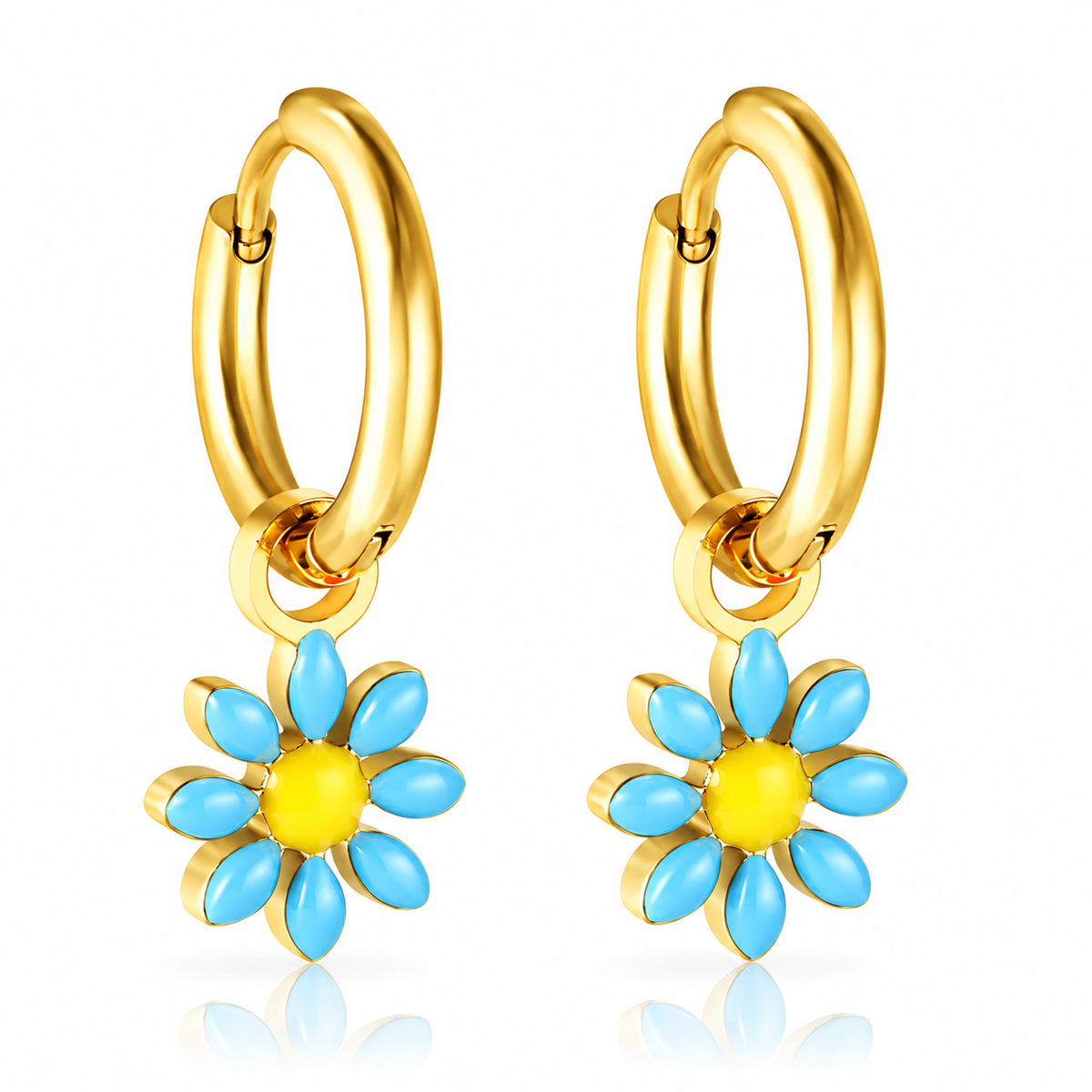 Boucles d'oreilles-Créoles Marguerite