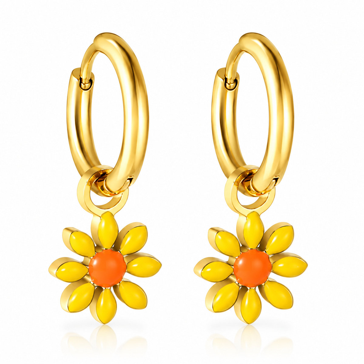 Boucles d'oreilles-Créoles Marguerite