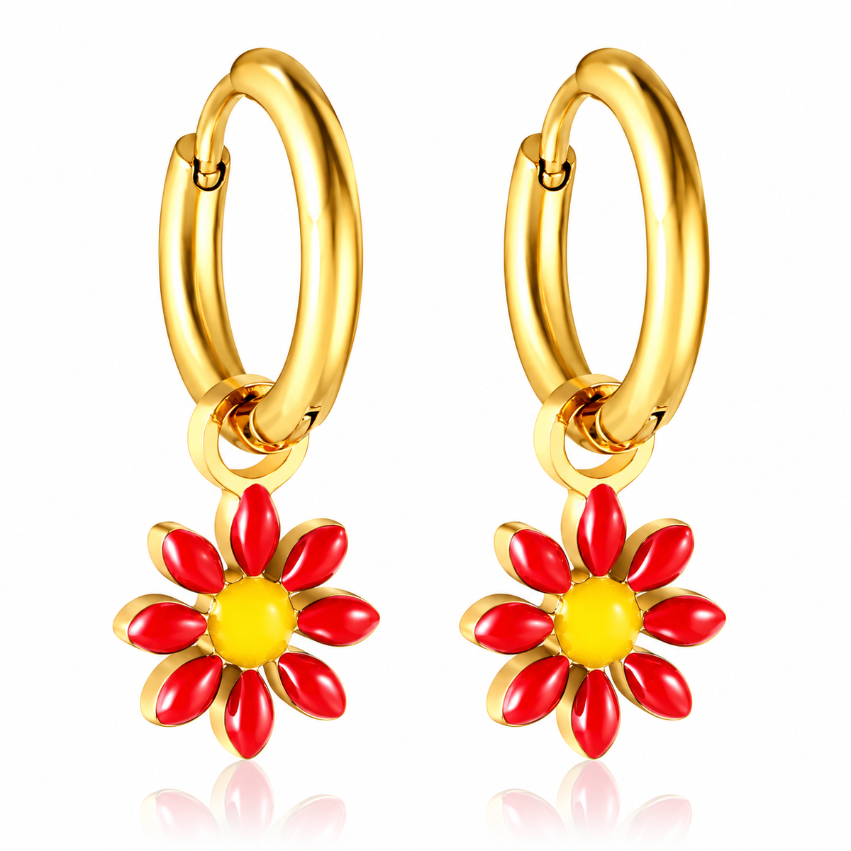 Boucles d'oreilles-Créoles Marguerite