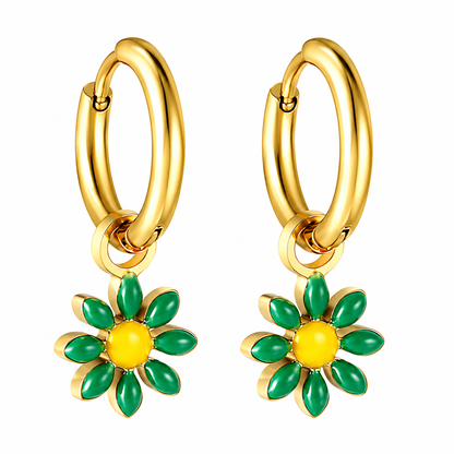 Boucles d'oreilles-Créoles Marguerite