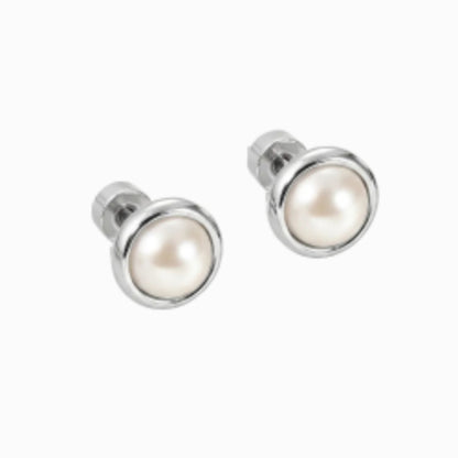 Boucles d'Oreilles-Puces Perle