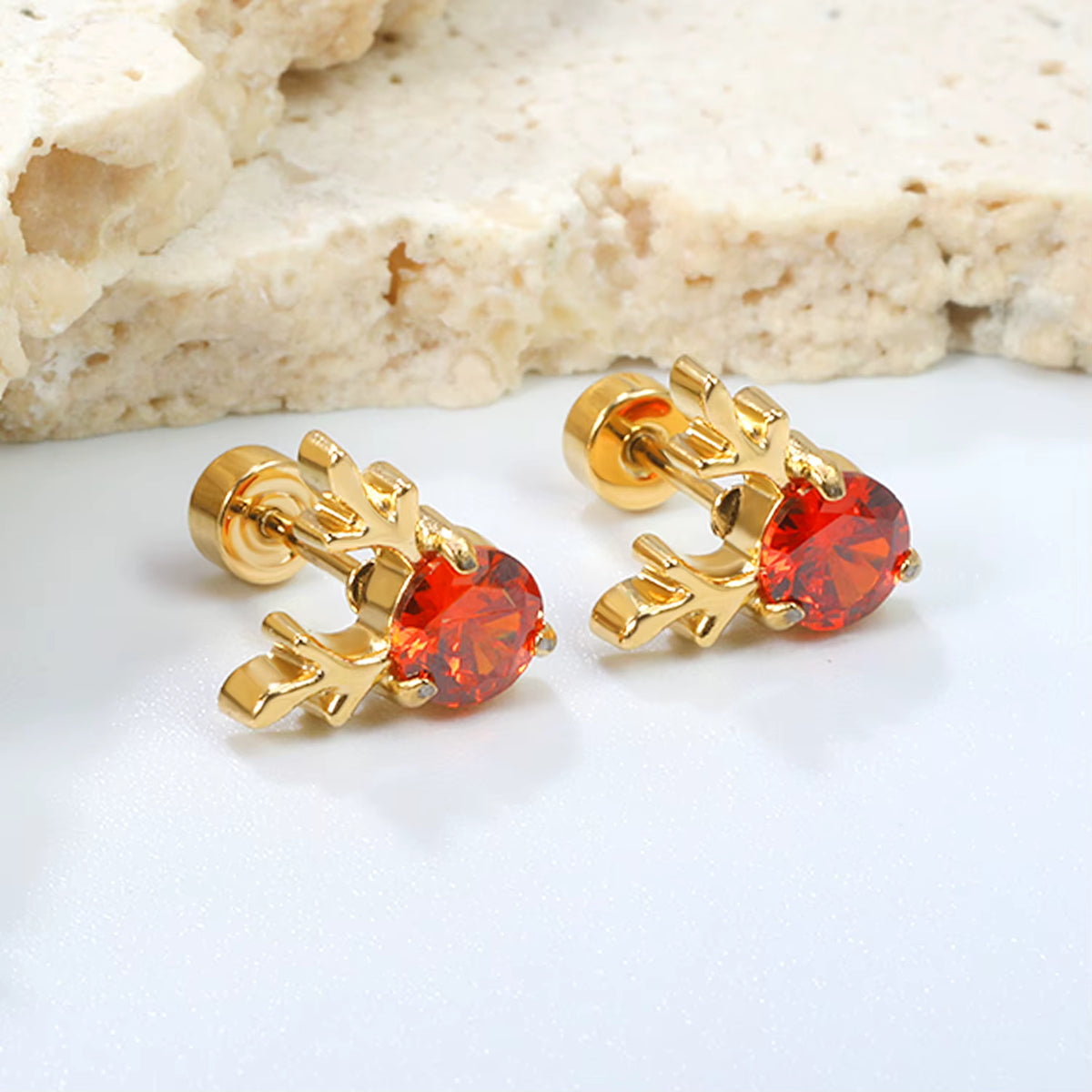 Boucles d'Oreilles- Puces Rennes