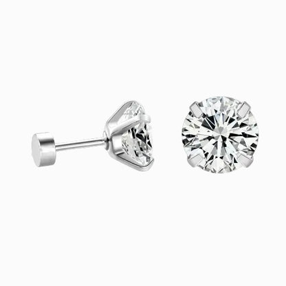 Boucles d'Oreilles- Puces Solitaire