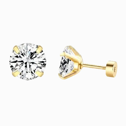 Boucles d'Oreilles- Puces Solitaire